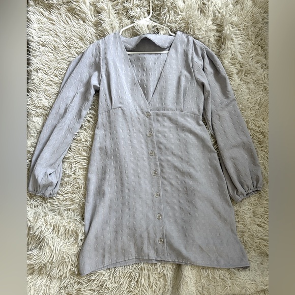 Nasty Gal - Long Sleeve Lavender Dress - Size 6 - Picture 1 of 4